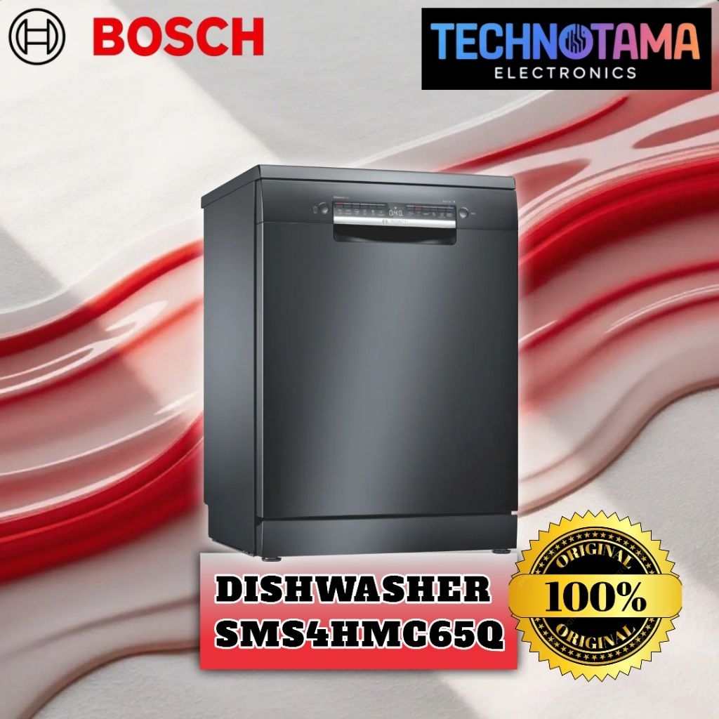DISHWASHER BOSCH BLACK TYPE SMS4HMC65Q