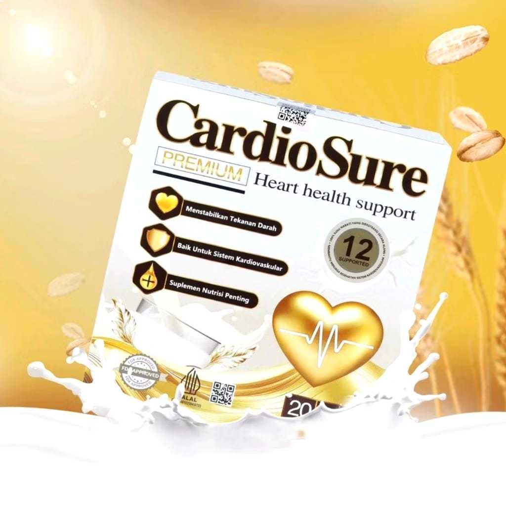 

Cardiosure Milk Susu Herbal Atasi Tekanan Darah Struk Asam Urat Dan Kolestrol 100% Original