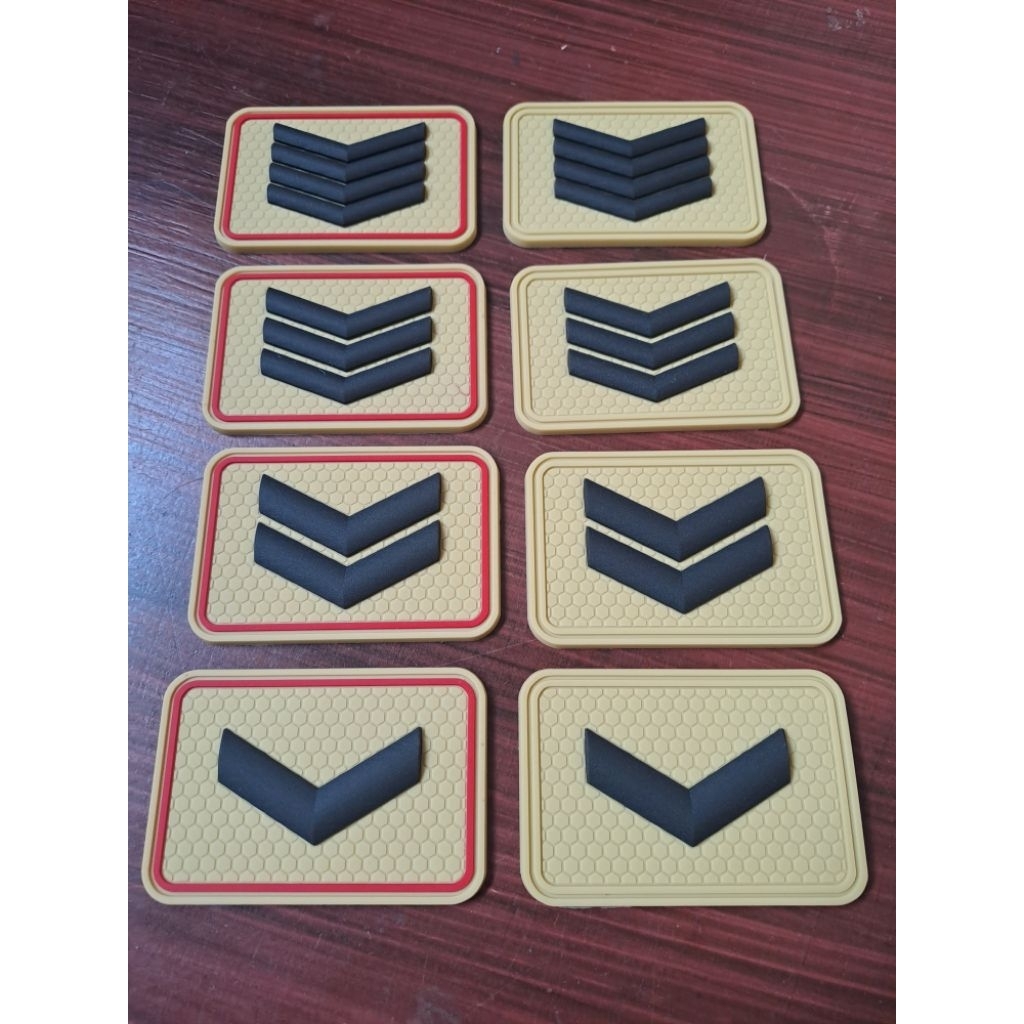 PATCH RUBBER PANGKAT BINTARA SERDA SERTU SERKA SERMA