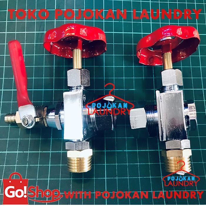 Water Gauge Valve/Kran Penduga/Kran Level Tabung Boiler ukuran 1/2 Inch/Water Liquid Level Gauge/Wat