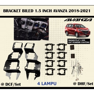 BRACKET LAMPU BILED DUDUKAN LAMPU MOBIL 1.5 INCH AVANZA 2018 2019 2020 2021 2022