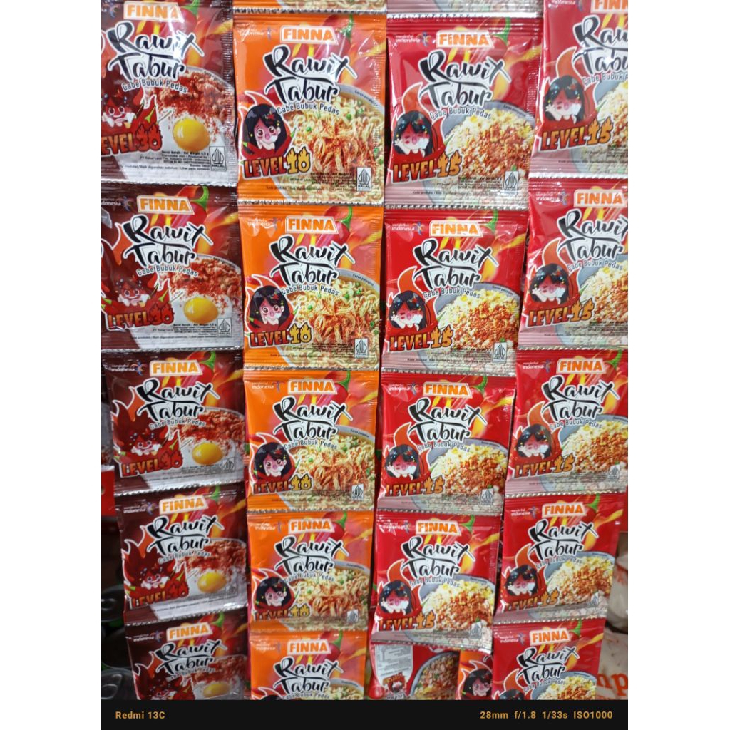 

FINNA Rawit Tabur level 10 15 30 cabe bubuk renceng