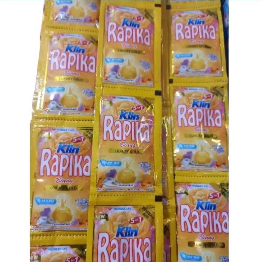 Rapika Biang Gold Sachet Renceng 12 x 7 ml Pewangi Pakaian