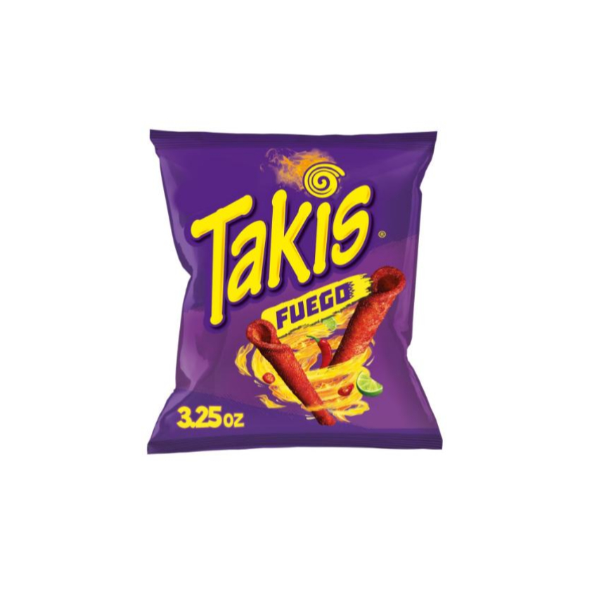 Takis Fuego Hot Chili Pepper & Lime Flavored Rolled Tortilla Chips