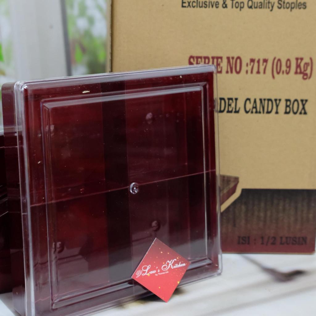 1 Dus (6 PCS) toples Hardtop CANDY BOX toples (sekat 4) kode 717