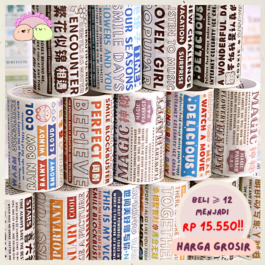 

1 Stiker Roll Stiker Paper Decor Notebook Diarybook Laptop Casing Hp Botol Minum Best Seller TLD102