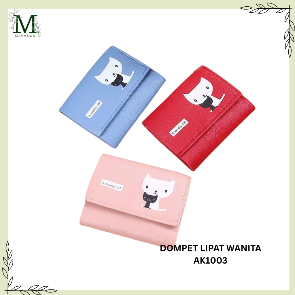 MINMOON - DOMPET LIPAT WANITA AK1003 DOMPET WANITA MINI/PENDEK IMPORT