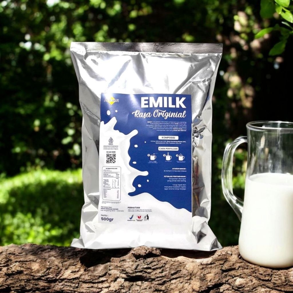 

Emilk Susu Kambing Etawa Bubuk Murah BPOM Aman Halal Nikmat Berkualitas Kemasan 500 Gram Non Sugar
