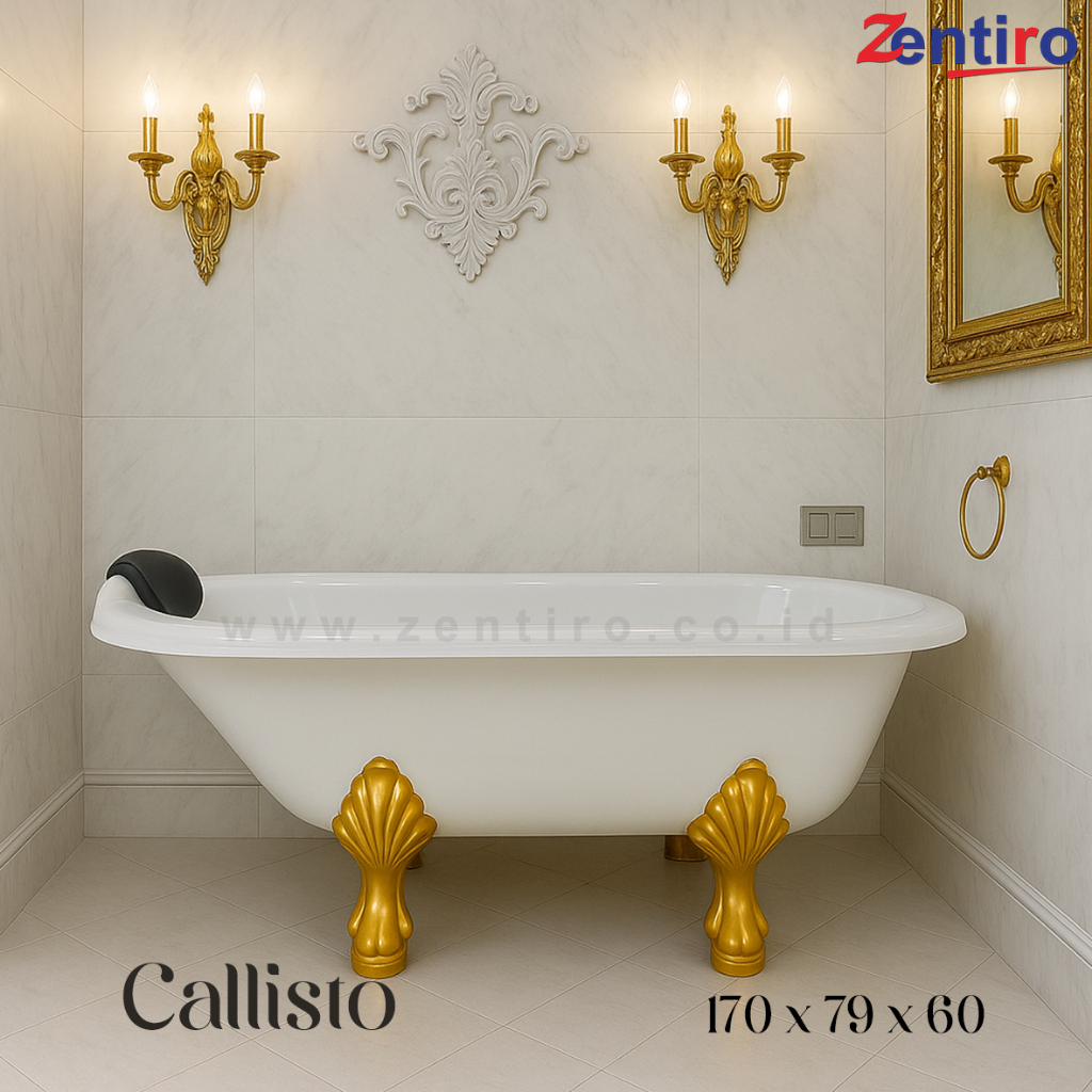 ZENTIRO Bathtub Free Standing Callisto | Bathtub 170 Marble
