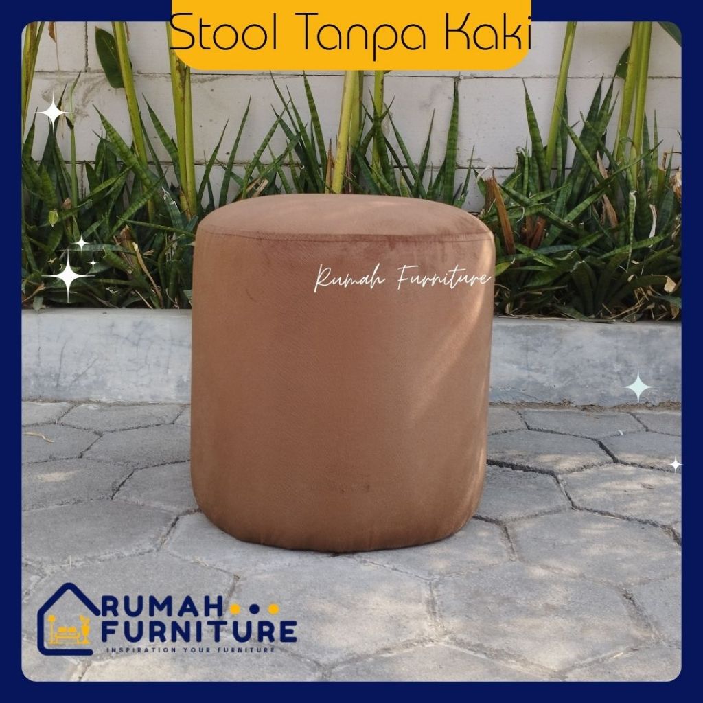 Stool tanpa kaki / stool aesthetic/ stool / sofa kecil / sofa / sofa bludru / stool minimalis/stool 