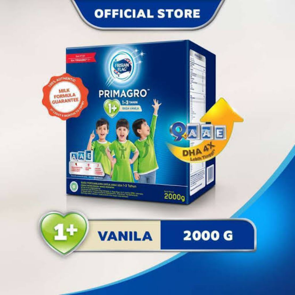 

Frisian Flag Primagro 1+ Vanila 2000g Susu Pertumbuhan Anak