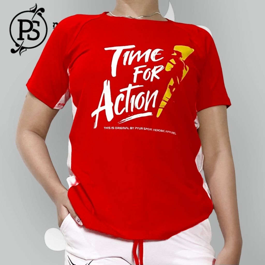 baju merah putih original by pyur sport ,aerobic terbaru zumba terlaris  UkuranL : Allsize bb40-65kg