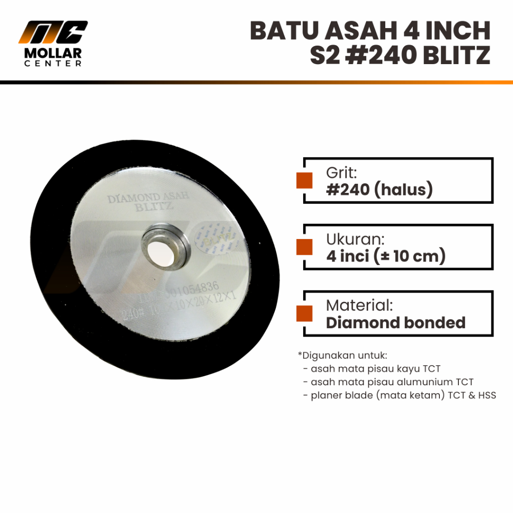 Mata Gerinda Asah TCT Bolak Balik / Diamond Asah TCT 2 sisi Gerinda