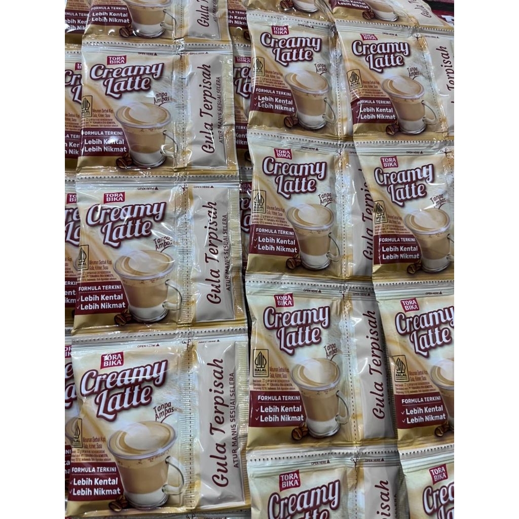 

TORA BIKA CREAMY LATTE 1 RENCENG 10 SACHET