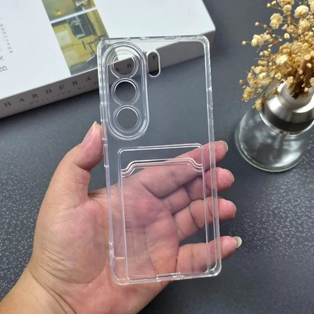 A - CASE SLOT CARD FOR TECNO CAMON 40PRO SOFTCASE KARTU Transparan bening soft case casing bumper ke