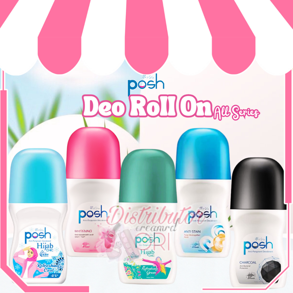 Posh Deodorant Roll On 50ml Series | Mengatasi Bau Badan | Mencerahkan Area Gelap | BPOM | ORIGINAL 