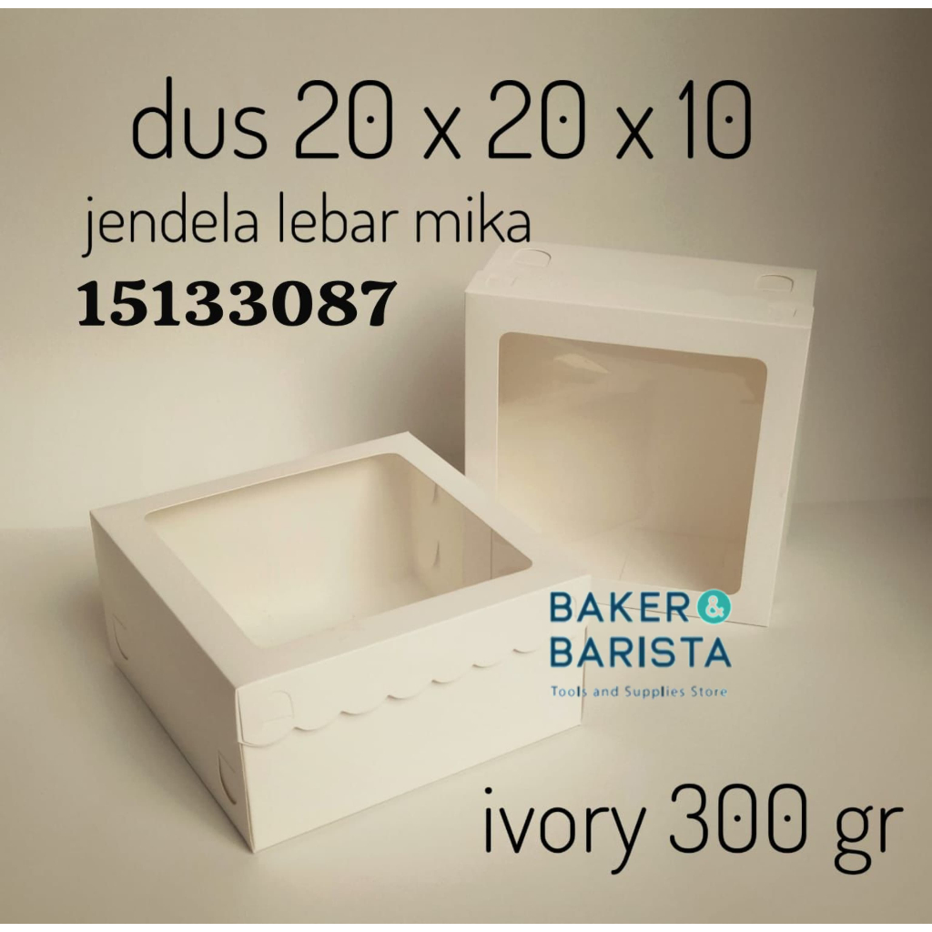 

Ivory Box White Square / Box Kue Size 20cm / Box Kue Size 22cm /Box Kue Size 25cm / Kotak Kue Cantik Aestetik