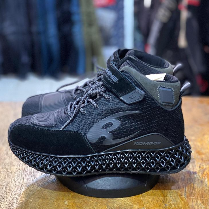 Sepatu Komine BK095 3D Print Air Riding Shoes Sepatu Komine Ringan Touring BK-095