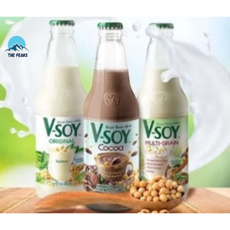 

(The Peaks) VSoy susu kedelai botol kaca 300ml V-soy soya soy