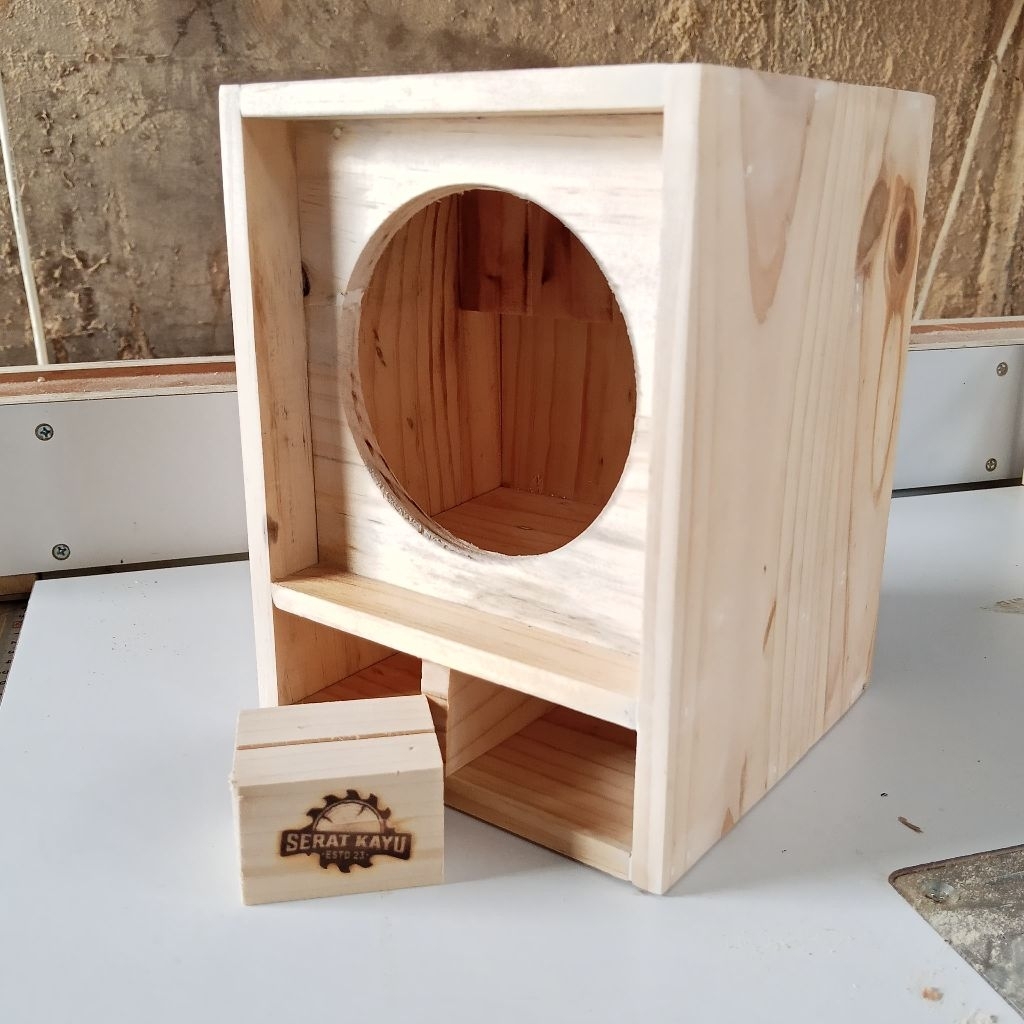 Box Speaker Mini Scoop 4inch Bahan Jati Belanda|Miniatur Box Speaker Mini Scoop