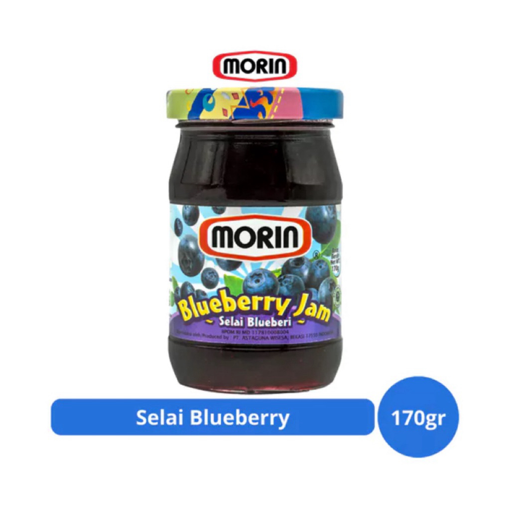 

Morin Selai Blueberry 170g – Rasa Asli Buah, Manis Alami Setiap Olesan