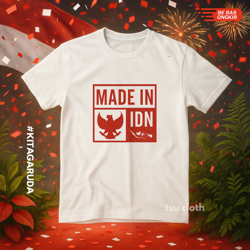 Kaos 17 Agustus / Kaos Dirgahayu Kemerdekaan Indonesia / Baju Indonesia / Baju 17 Agustus