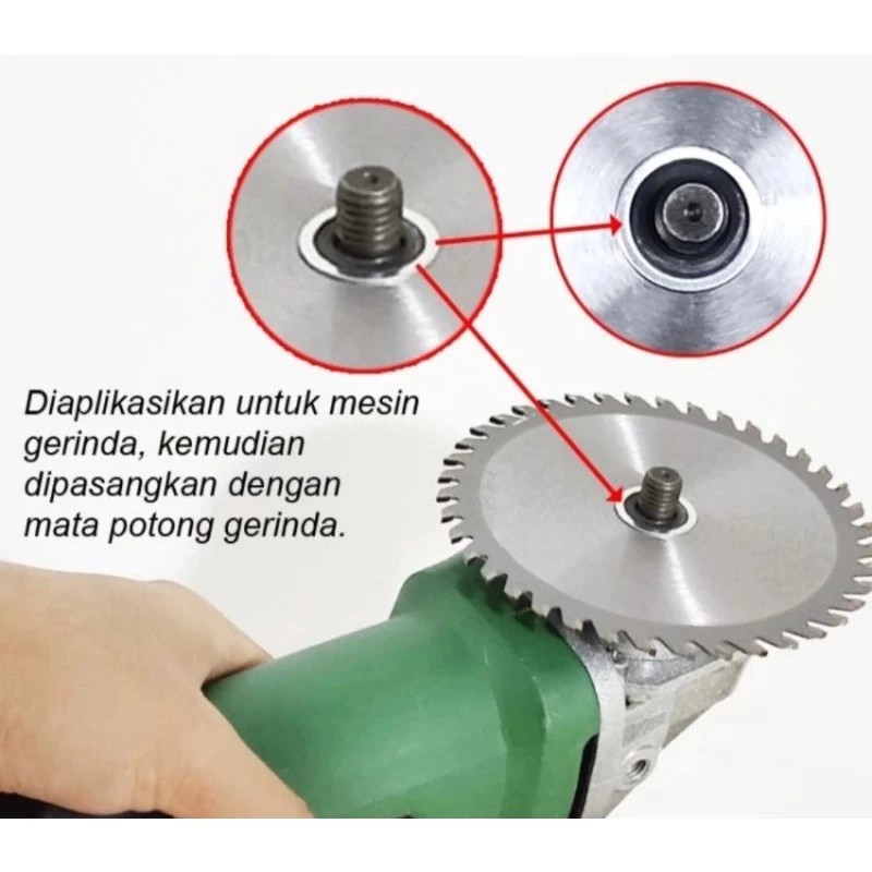 Ring Adapter Mata Batu Potong gerinda 5 inci ke 4 inci / Ring Konversi 22mm-16mm