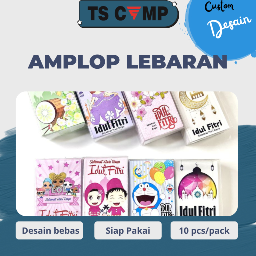 

10 Lembar Amplop Lebaran Unik 2025 - Amplop Lebaran Murah - Amplop Siap Pakai - Amplop Hari Raya Karakter 10 Lembar/pack