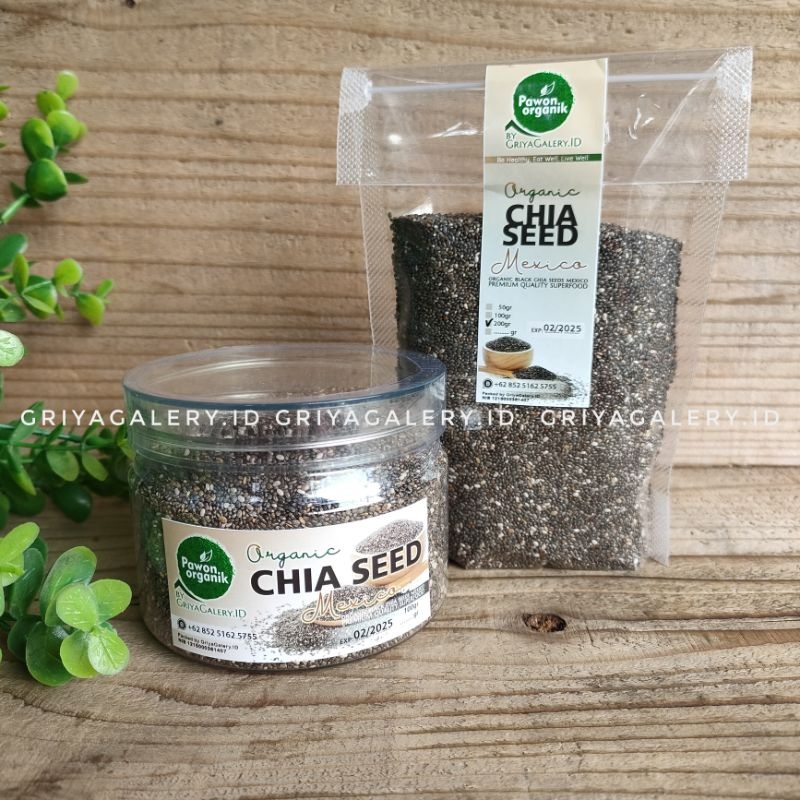

Black Chia Seed Mexico 200g 250g Organik Chia Hitam cocok untuk diet dengan rasa yang enak