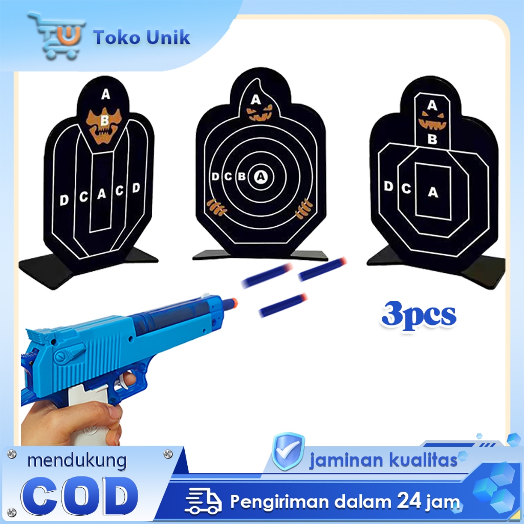 Shooting Target 3pcs Mini Tactical Target Sasaran Tembak Mainan Shooting Sasaran Latihan Tembak