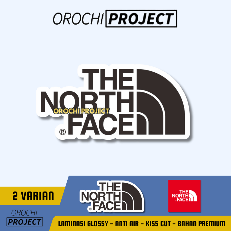 

Sticker Stiker Brand Logo The North Face TNF Vinyl Glossy Anti Air HP Laptop Tumbler Motor Helm