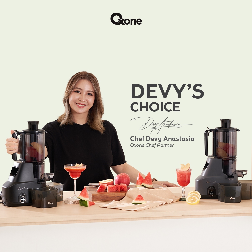 Oxone OX874N Classic Slow Juicer - Slow Juicer Buah 95% Nutrisi Terjaga | Cold Press Juice | Zero Me