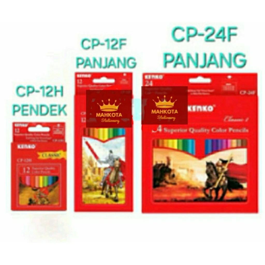 

Pensil Warna KENKO 12W Panjang CF-12F/24W Panjang CF-24F/12W Pendek CF-12Half