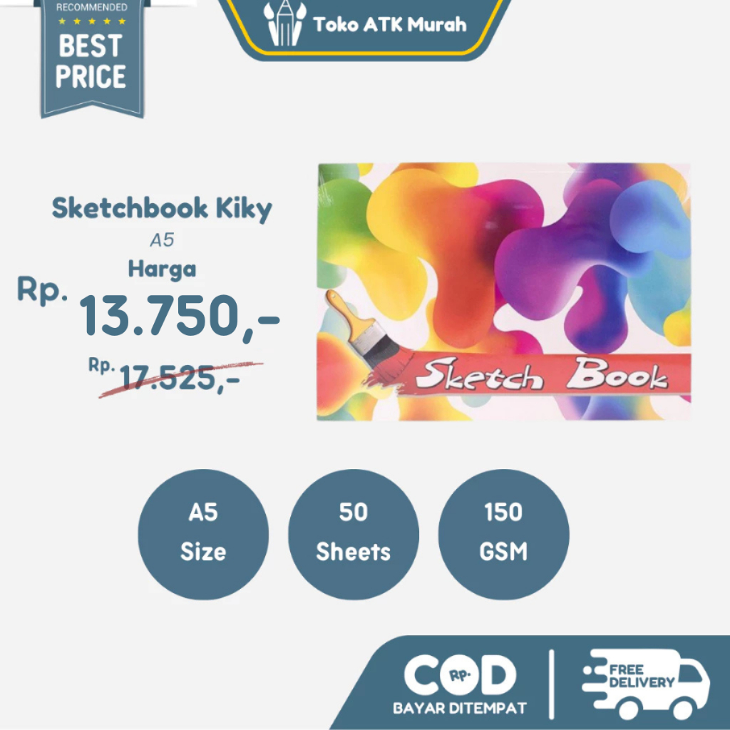 

Buku Gambar Sketsa Kiky A5 50 Lembar - Sketch Book