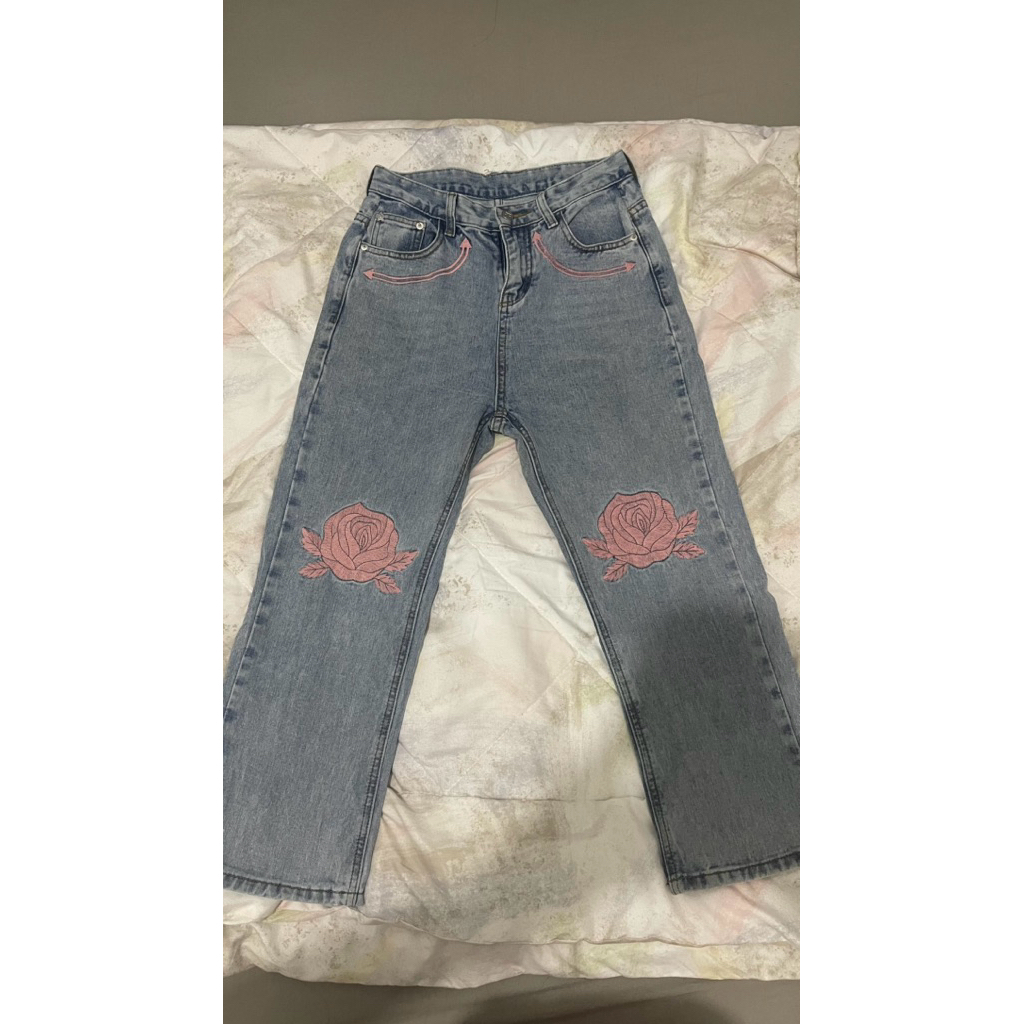 Loose Jeans bordir Preloved