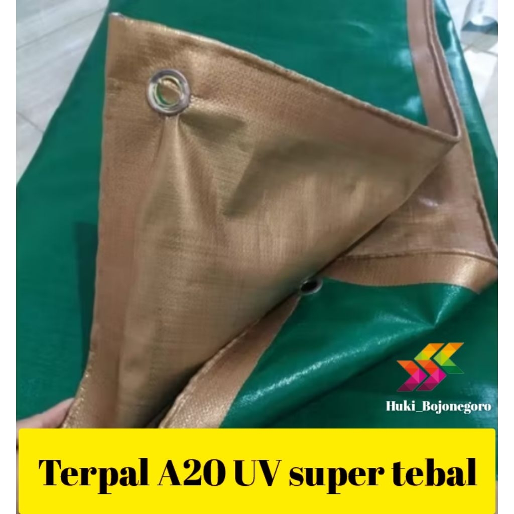 TERPAL KOREA A20 ARMY GOLD 2x4 2x5 2x6 2x7 3x3 3x4 3x5 TERPAL TENDA TERPAL TRUK