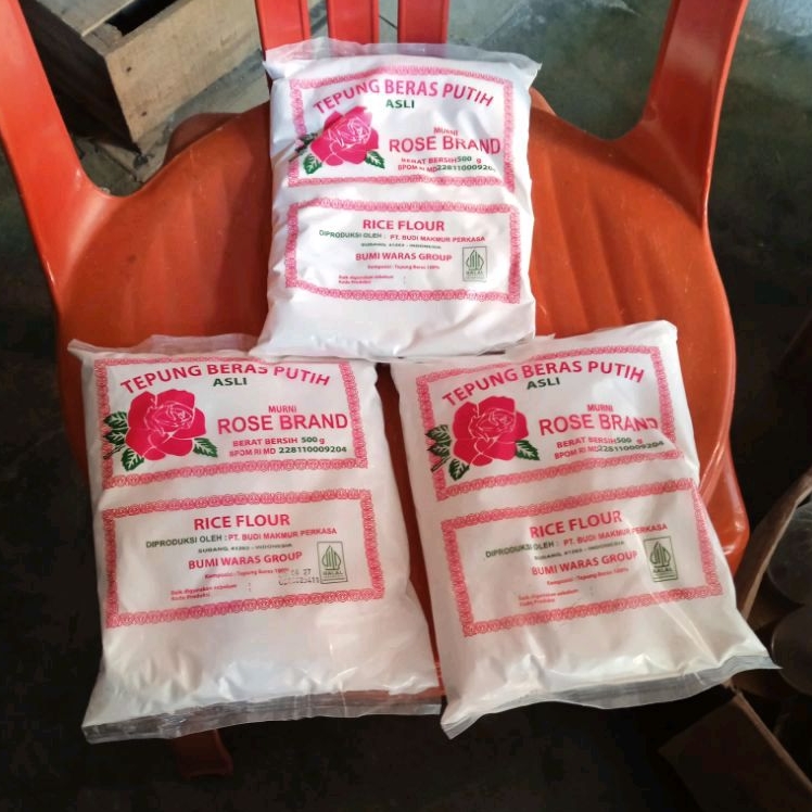 

tepung beras rose brand berat 1500gram 3pics