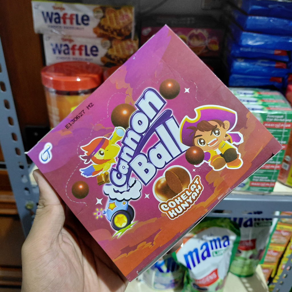 

Canon Ball Cokelat Kunyah 1Pak Isi 24Pcs Harga Murah!!