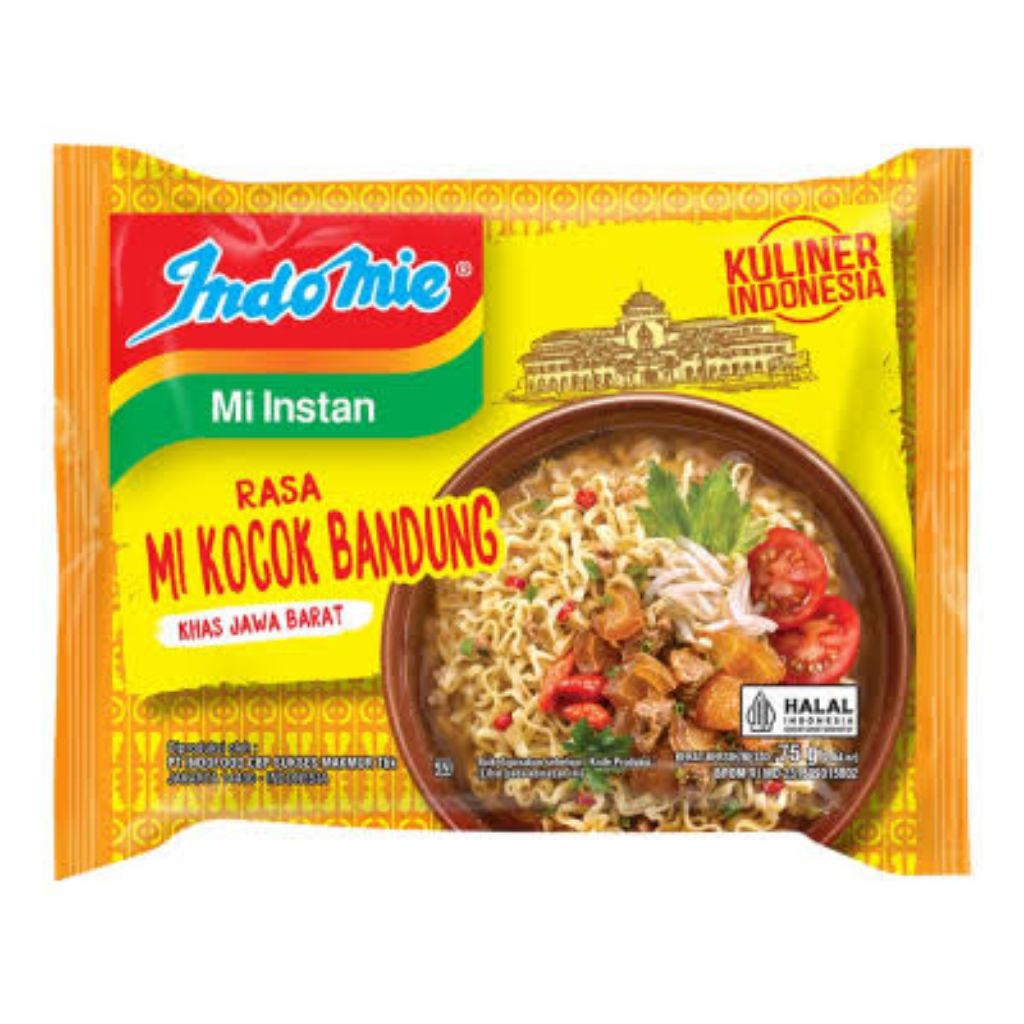 

Indomie Mie Instan Rasa Mi Kocok Bandung 75 gram