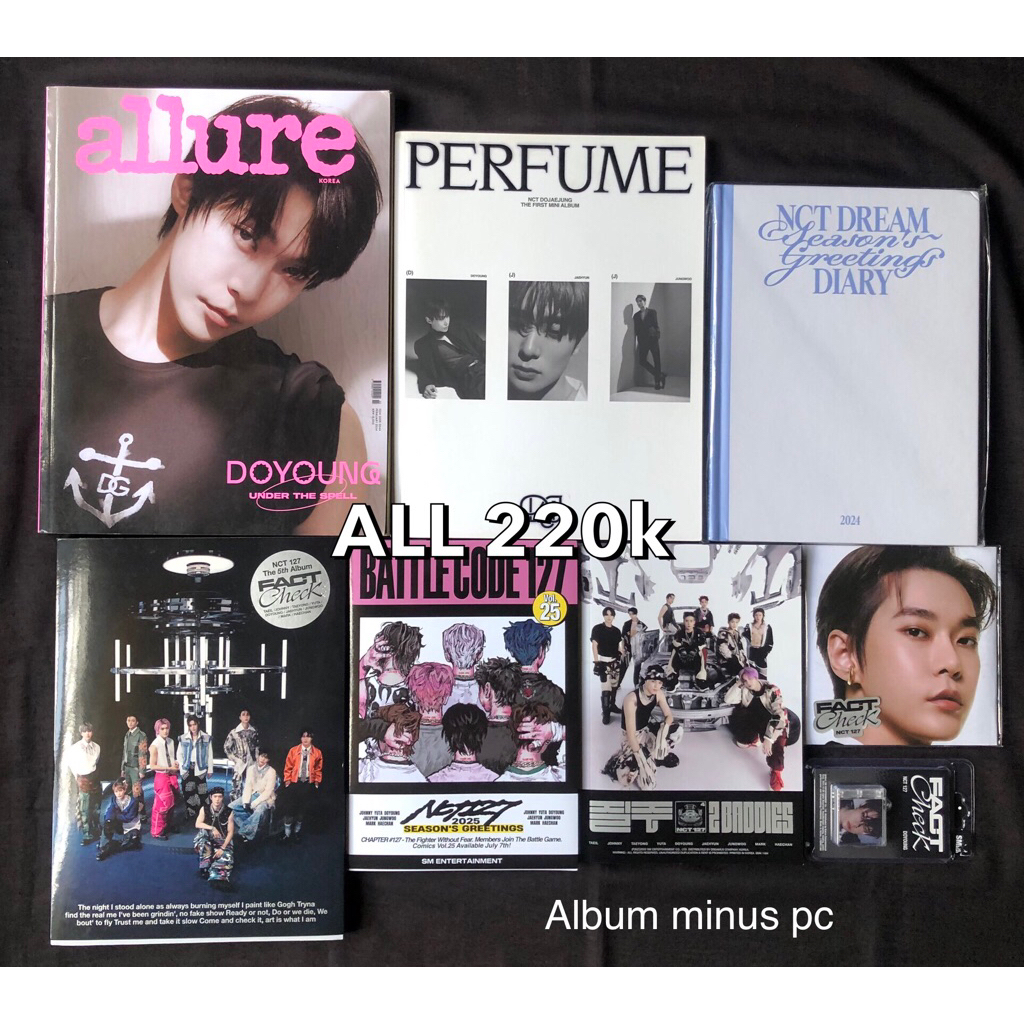 [TAKE ALL] Album only magazine majalah allure doyoung perfume photobook fact check 2baddies smini sg