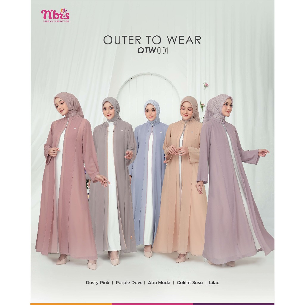 BAJU NIBRAS SYARI TERBARU / NIBRAS OUTER OTW 001 / OUTER LONG WANITA / BISA COD