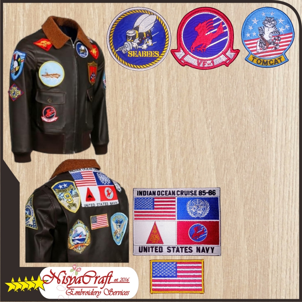 NCEP0102-0232 US NAVY G1 Flight Jacket Maverick | TOP GUN | Patch