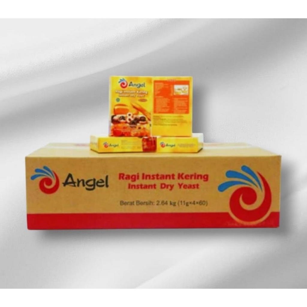 

Angel Ragi Instan Kering Sachet Dry Yeast untuk Roti / Kue Kemasan 1 dus isi 60 pcs