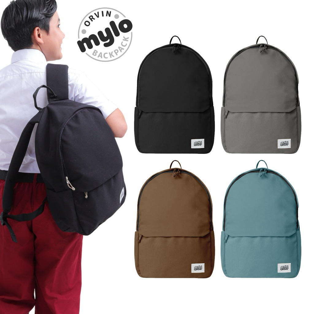 Orvin Kids Tas Sekolah Anak Canvas Mylo Backpack Water Repellent
