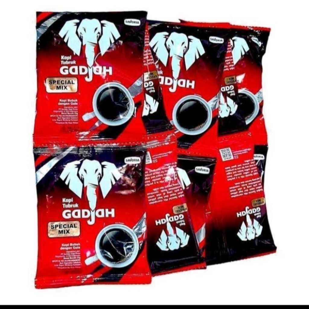 

Gajah kopi tubruk + gula 23 gr isi 10 pcs