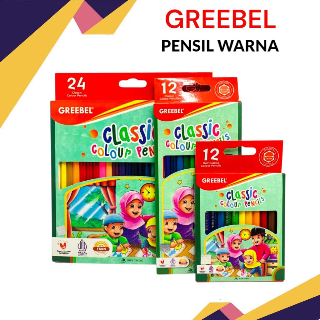 

Pensil warna Greebel classic 12w 24w