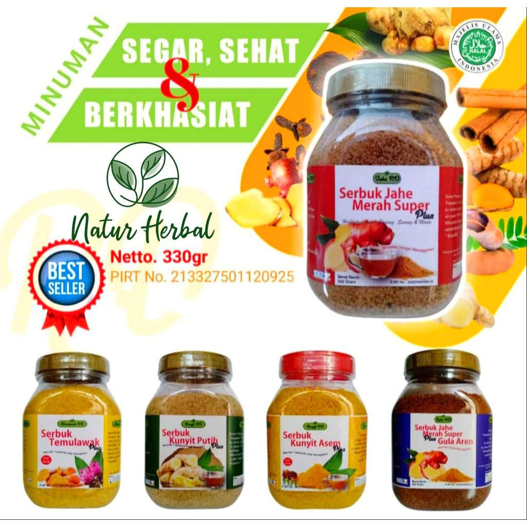 

Varian Jahe RD Kunyit Asem RD Kunyit Putih RD Temulawak RD Jahe Merah Gula Aren RD