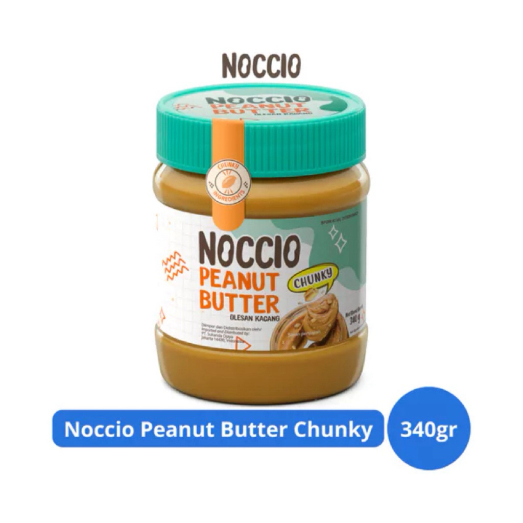 

Noccio Peanut Butter Chunky 340gr – Selai Kacang Renyah Penuh Tekstur