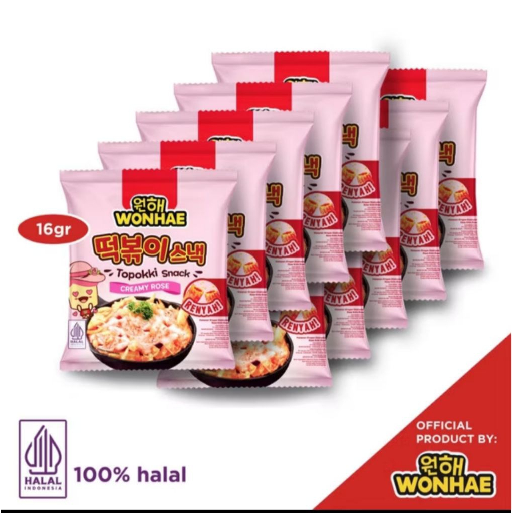 

Forcysn Topokki Snack Wonhae (Renteng 10 Pcs)