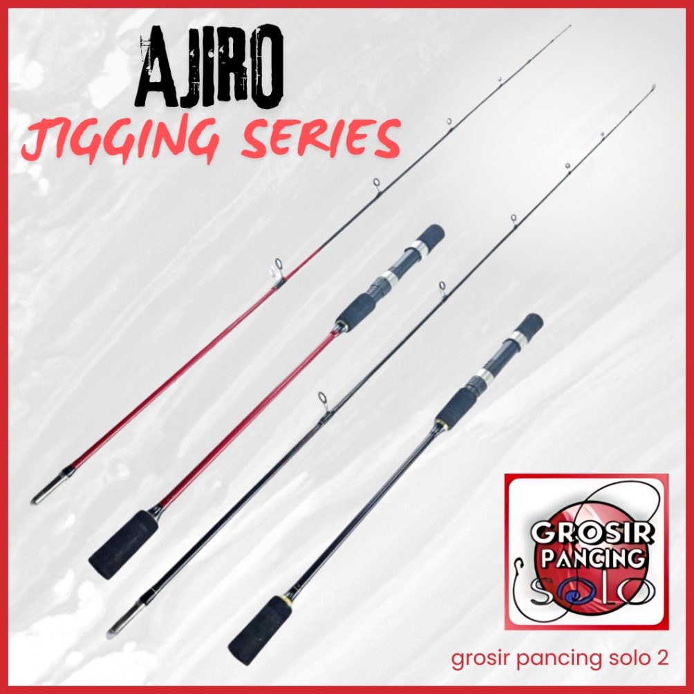 Belanja sekarang joran pancing jigging laut kaku kuat ajiro full variasi warna bahan fiber solid 15 